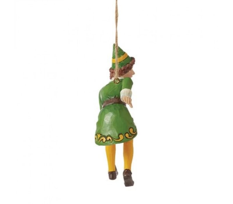 Elf by Jim Shore - Crouching Buddy the Elf Hanging Ornament (PRE-ORDER)