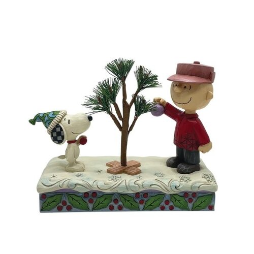 Snoopy & Charlie Brown Christmas Tree (PRE-ORDER) - Peanuts by Jim Shore 