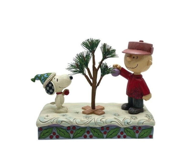 Peanuts by Jim Shore - Snoopy & Charlie Brown Christmas Tree (PRE-ORDER)