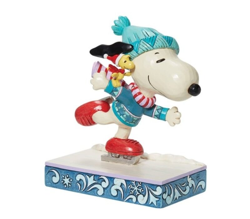 Peanuts by Jim Shore - Snoopy & Woodstock Skating (PRE-ORDER)