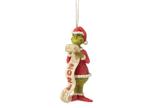 The Grinch by Jim Shore 2024 Grinch Hanging Ornament (PRE-ORDER) - The Grinch by Jim Shore