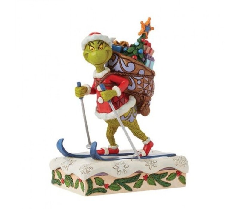 The Grinch by Jim Shore - Grinch Skiing (PRE-ORDER)