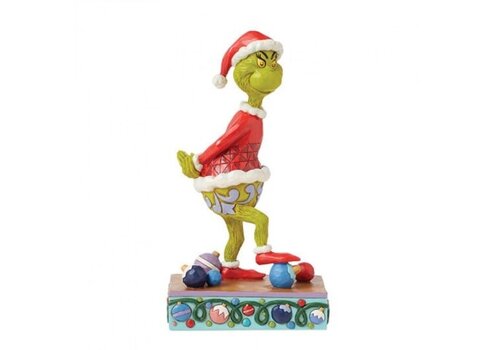 The Grinch by Jim Shore Grinch Stepping on an Ornament (PRE-ORDER) - The Grinch by Jim Shore