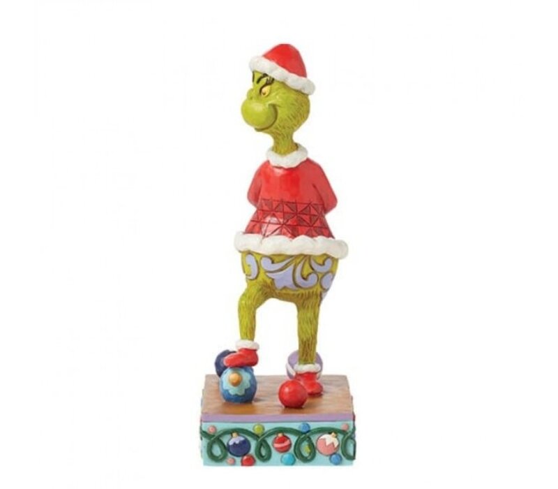 The Grinch by Jim Shore - Grinch Stepping on an Ornament (PRE-ORDER)