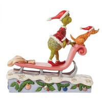 The Grinch by Jim Shore - The Grinch & Max on a Sled (PRE-ORDER)