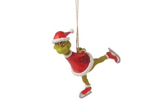 The Grinch by Jim Shore The Grinch Ice Skating Hanging Ornament (PRE-ORDER) - The Grinch by Jim Shore