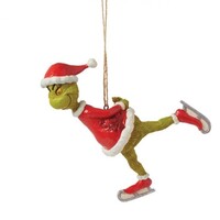 The Grinch by Jim Shore - The Grinch Ice Skating Hanging Ornament (PRE-ORDER)