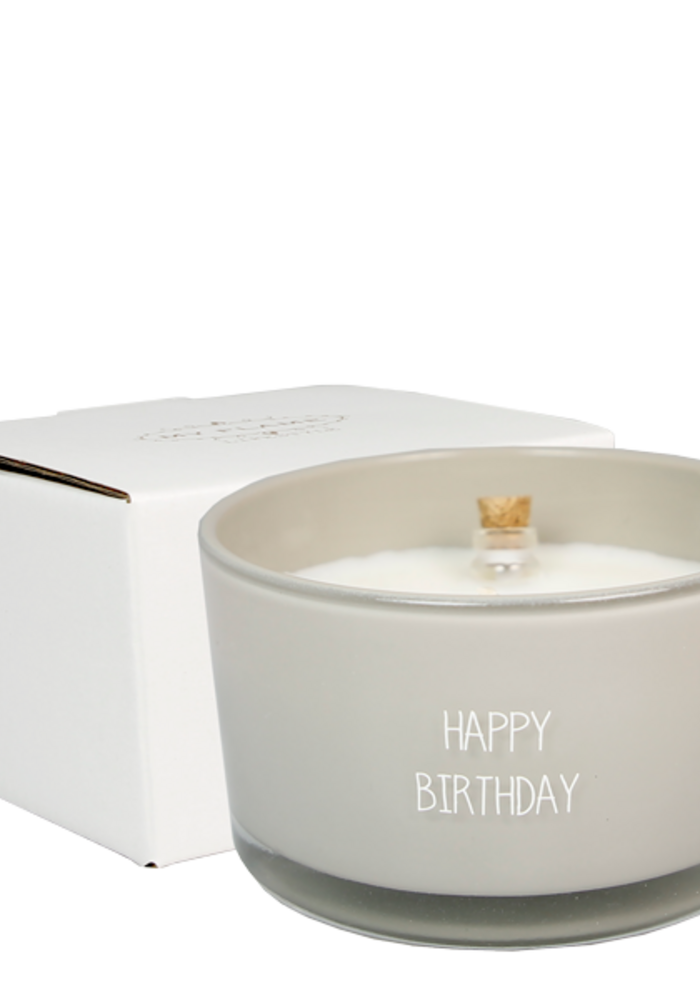 My Flame - Happy Birthday - Flessenpost kaars