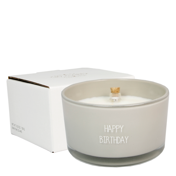My Flame - Happy Birthday - Flessenpost kaars