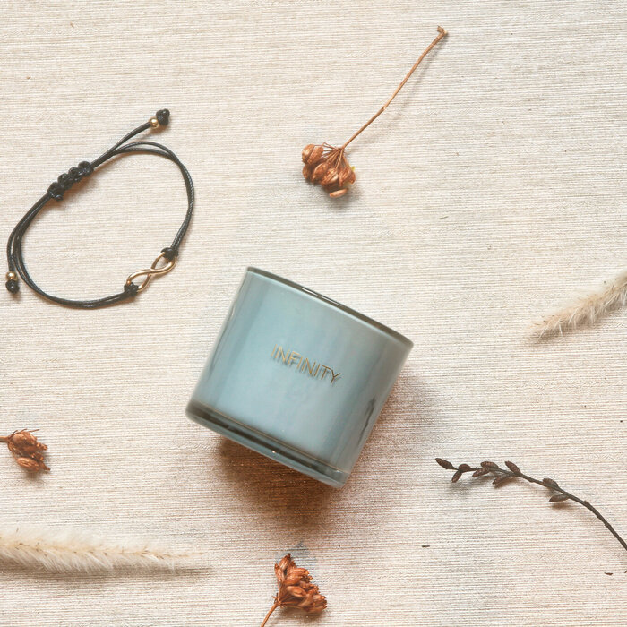 My Flame - Infinity - Geurkaars met wens-armband
