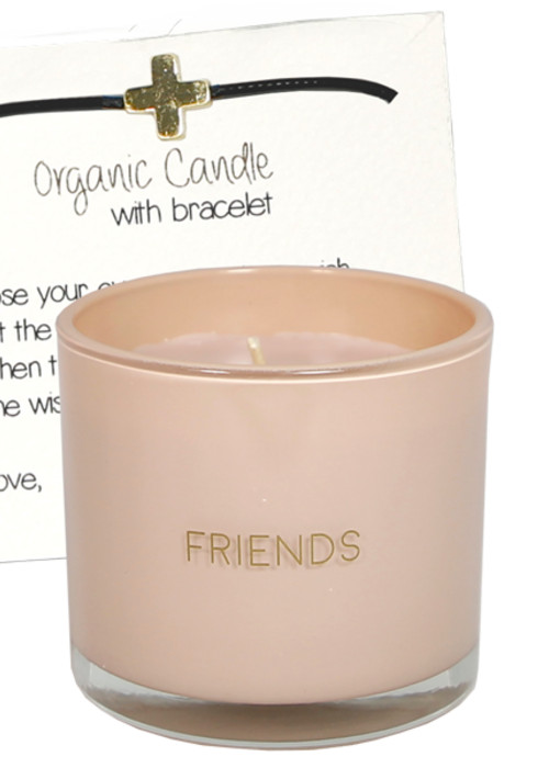 My Flame Lifestyle Friends - Geurkaars met wens-armband - My Flame
