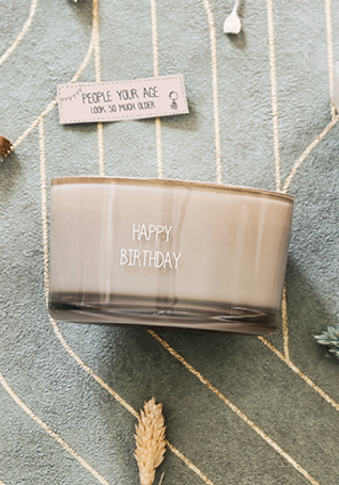 My Flame - Happy Birthday - Flessenpost kaars