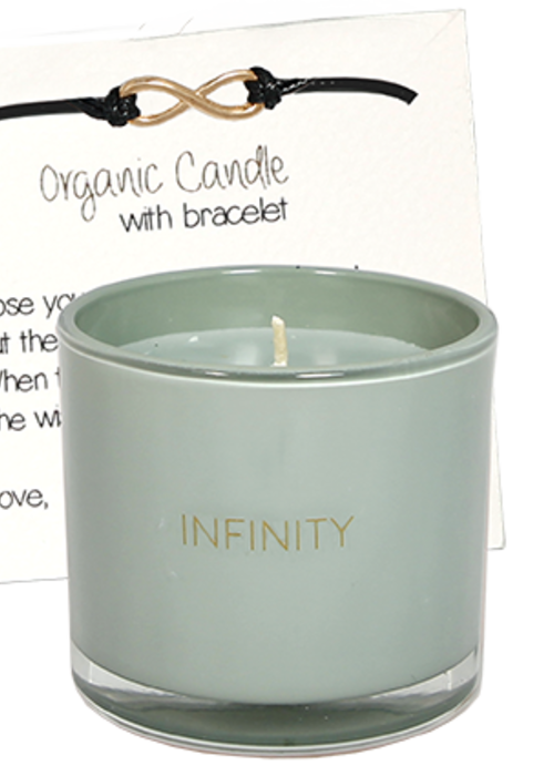 My Flame Lifestyle Infinity - Geurkaars met wens-armband - My Flame