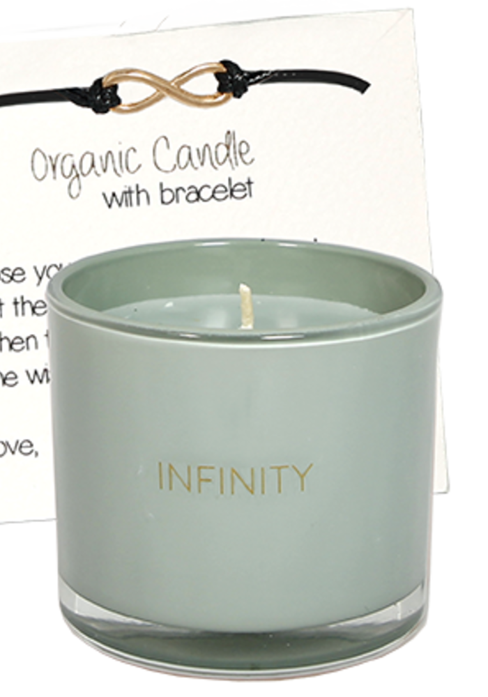 My Flame - Infinity - Geurkaars met wens-armband