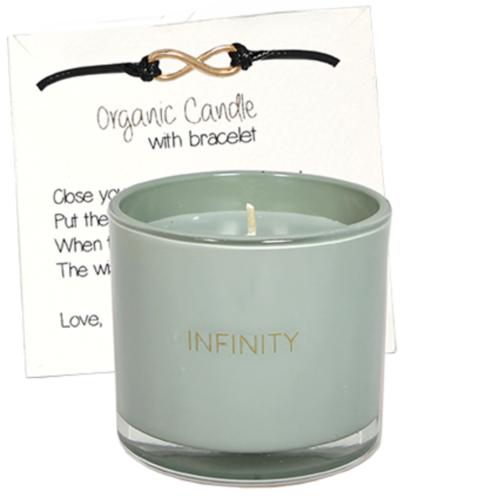 My Flame Lifestyle Infinity - Geurkaars met wens-armband - My Flame