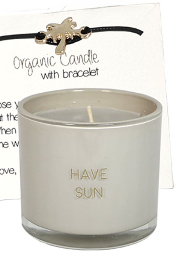 My Flame - Have Sun - Geurkaars met wens-armband