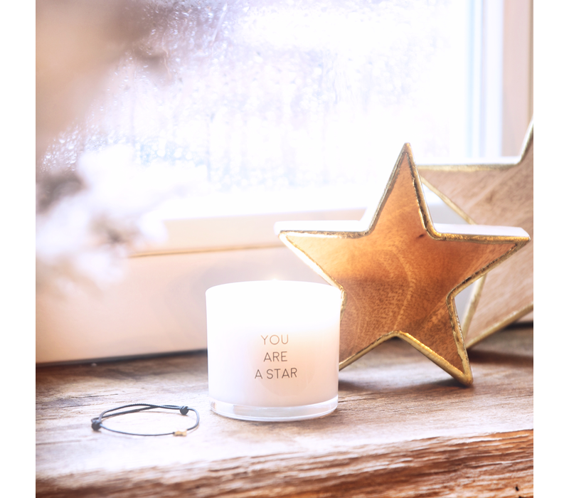 My Flame - You are a Star - Geurkaars met wens-armband