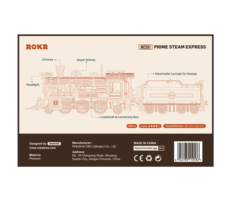 Robotime - Prime Steam Express