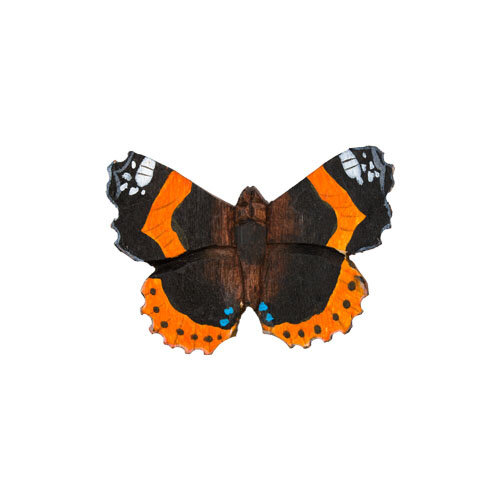 Red Admiral Butterfly Magnet - Wildlife Garden 