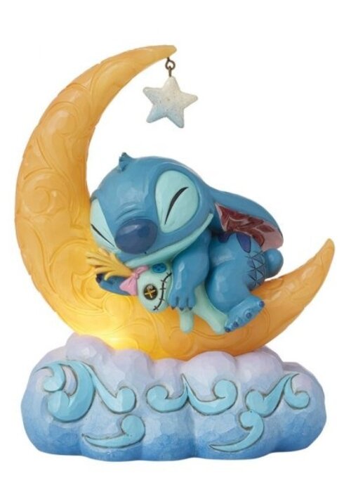 Disney Traditions Sweet Dreams (Stitch & Scrump on Light-up Moon) - Disney Traditions