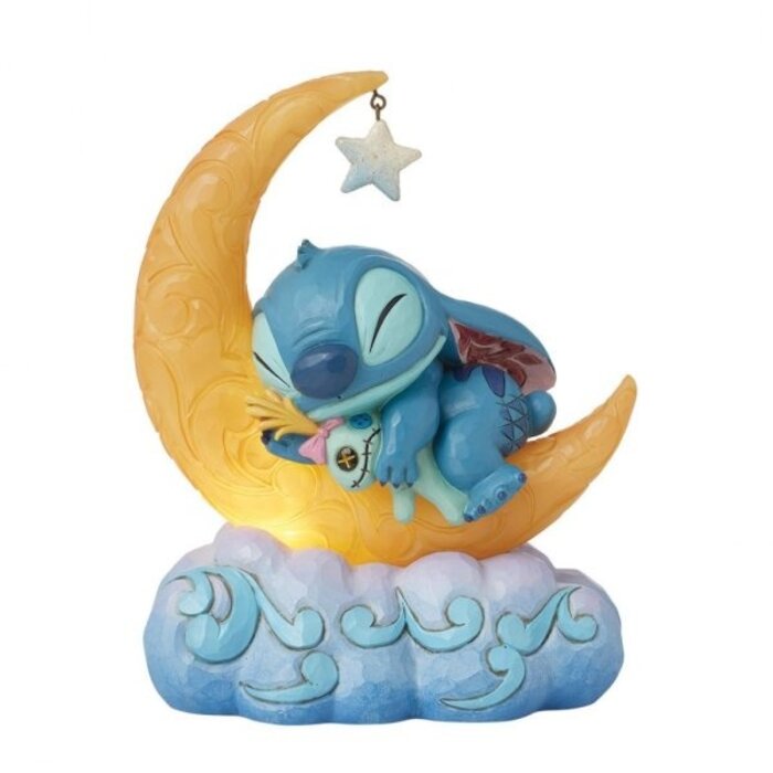 Disney Traditions - Sweet Dreams (Stitch & Scrump on Light-up Moon)