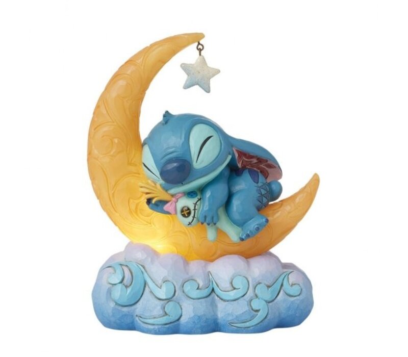 Disney Traditions - Sweet Dreams (Stitch & Scrump on Light-up Moon)