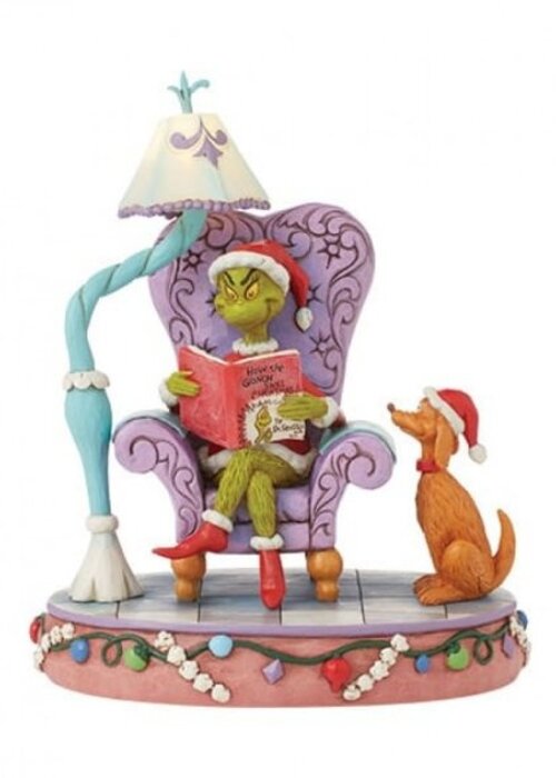 The Grinch by Jim Shore Grinch in a large Chair (First Edition Signed) - The Grinch by Jim Shore