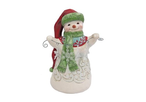 Heartwood Creek Snowman with Snowflake Garland - Heartwood Creek