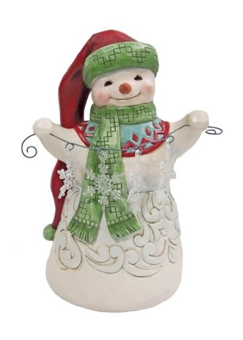Heartwood Creek Snowman with Snowflake Garland - Heartwood Creek