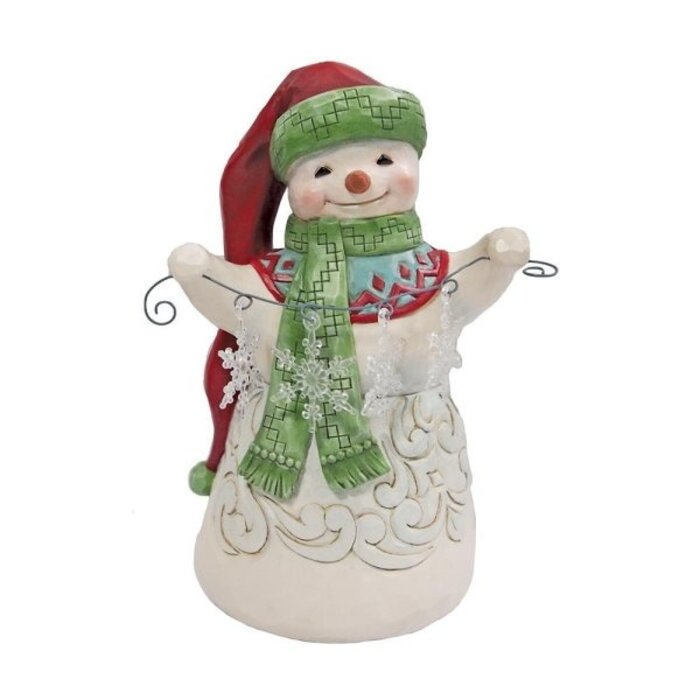 Heartwood Creek Snowman with Snowflake Garland - Heartwood Creek