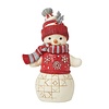 Heartwood Creek Heartwood Creek - Nordic Noel Snowman in Cozy Hat Scarf