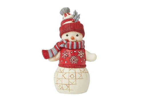 Heartwood Creek Nordic Noel Snowman in Cozy Hat Scarf - Heartwood Creek