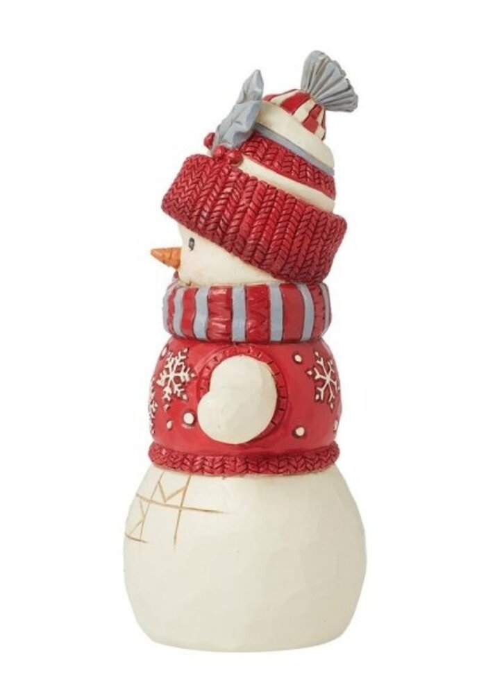 Heartwood Creek - Nordic Noel Snowman in Cozy Hat Scarf