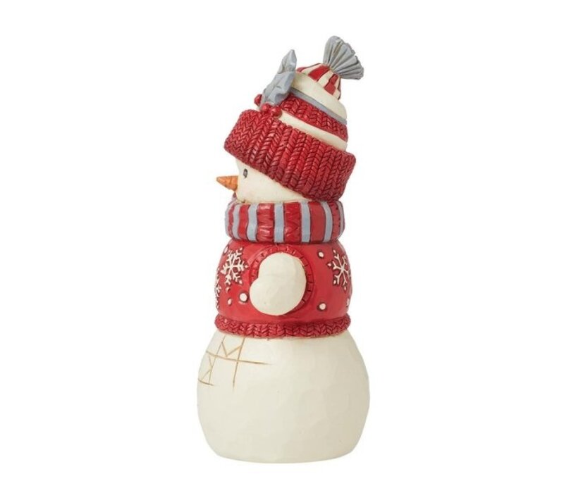 Heartwood Creek - Nordic Noel Snowman in Cozy Hat Scarf