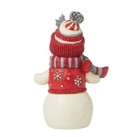 Heartwood Creek - Nordic Noel Snowman in Cozy Hat Scarf