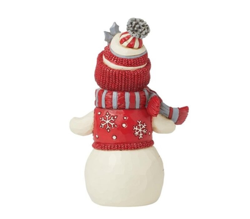 Heartwood Creek - Nordic Noel Snowman in Cozy Hat Scarf