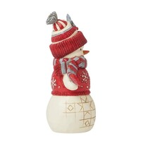 Heartwood Creek - Nordic Noel Snowman in Cozy Hat Scarf