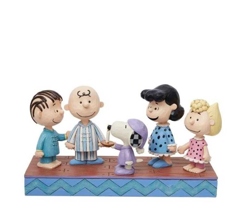 Peanuts by Jim Shore - Peanunts Gang in Christmas PJ's