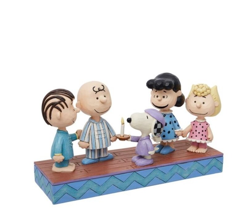 Peanuts by Jim Shore - Peanunts Gang in Christmas PJ's