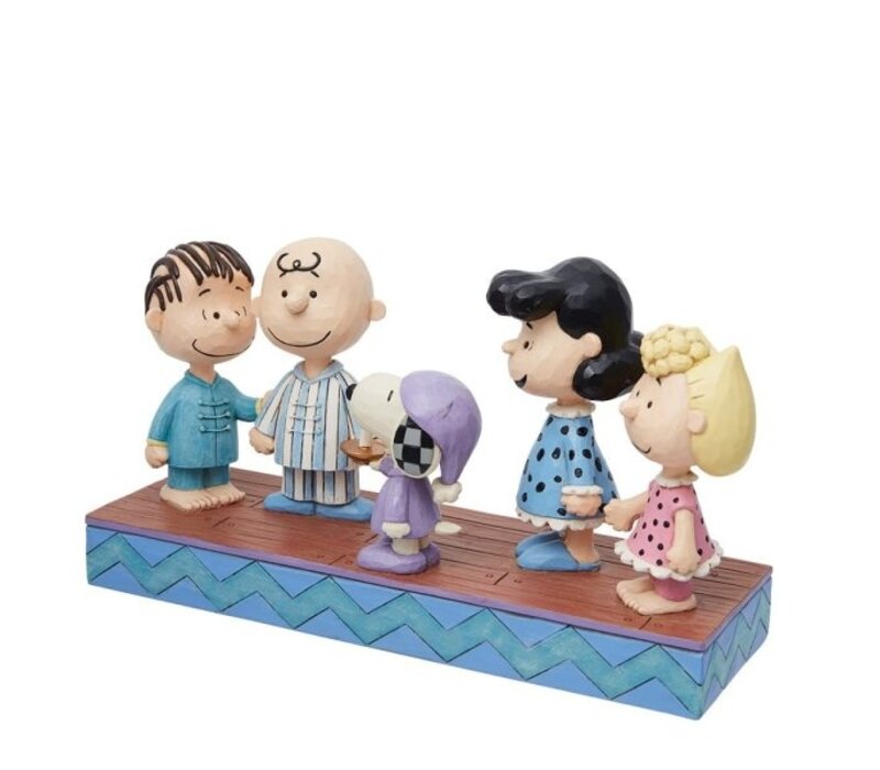 Peanuts by Jim Shore - Peanunts Gang in Christmas PJ's