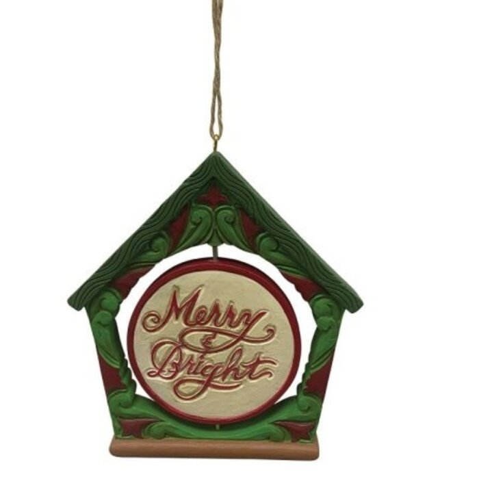 Heartwood Creek - Woodslice Christmas Scene Hanging Ornament