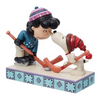 Peanuts by Jim Shore - Snoopy and Lucy Playing Hockey