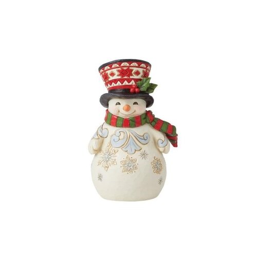 Pint Sized Snowman with Large Hat - Heartwood Creek 