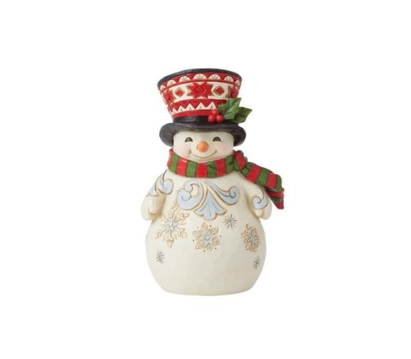 Heartwood Creek - Pint Sized Snowman with Large Hat