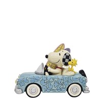 Peanuts by Jim Shore - Sunny Drives and Surfing Waves (Snoopy Surfboard Car)