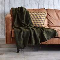 Sjaal met een Verhaal - Plaid Mosgroen