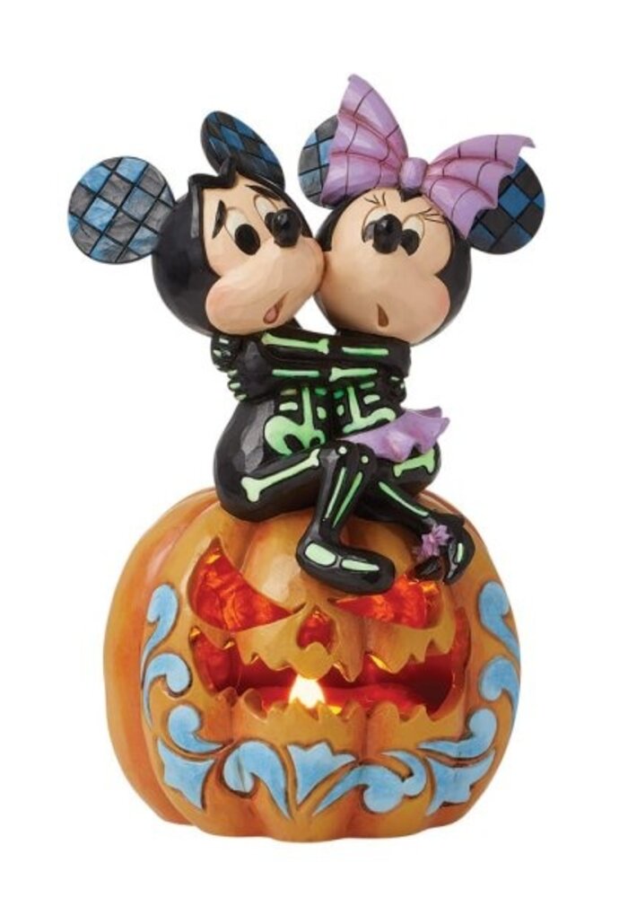 Disney Traditions - Spine-tingling Sweethearts (Mickey & Minnie LED Pumpkin)