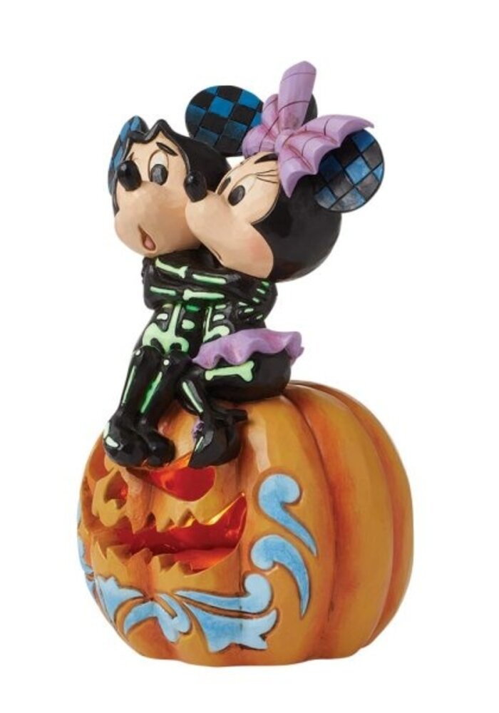 Disney Traditions - Spine-tingling Sweethearts (Mickey & Minnie LED Pumpkin)