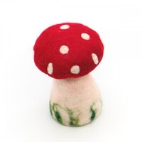 Sjaal met een Verhaal - Paddenstoel Rood