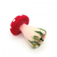 Sjaal met een Verhaal - Paddenstoel Rood